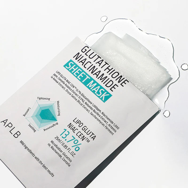 APLB Glutathione Niacinamide Sheet Mask