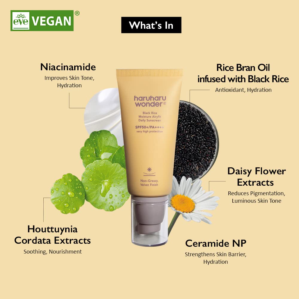 Haruharu Wonder Black Rice Moisture Airyfit Sunscreen Beauty Haruharu Wonder
