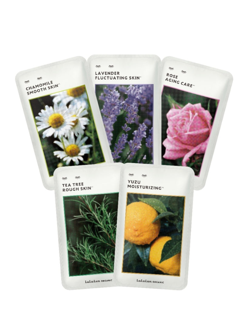 Lululun Organic Facial Mask Pick You Own Singles