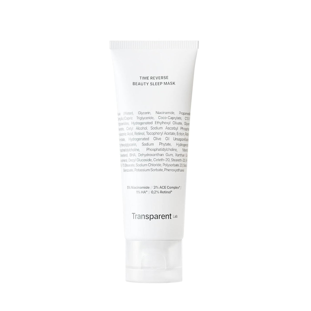 Transparent Lab Time Reverse Beauty Sleep Mask