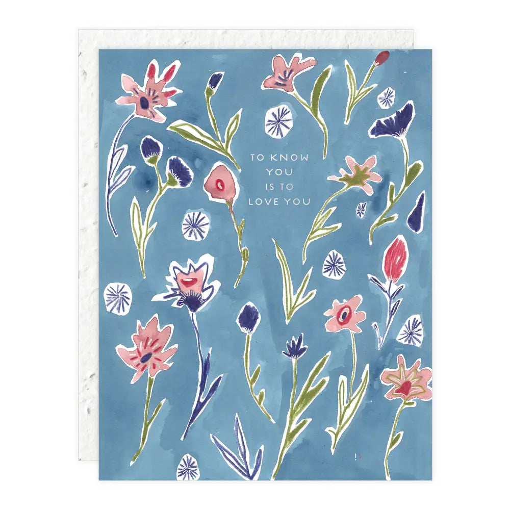 Ditzy Flowers - Love + Friendship Card