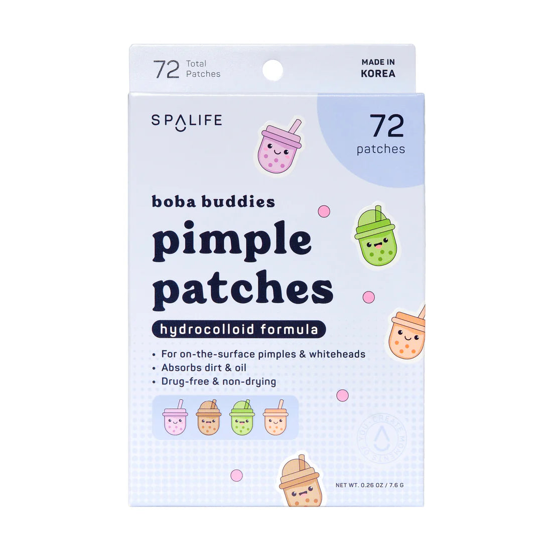 SpaLife Boba Buddies Hydrocolloid Pimple Patches