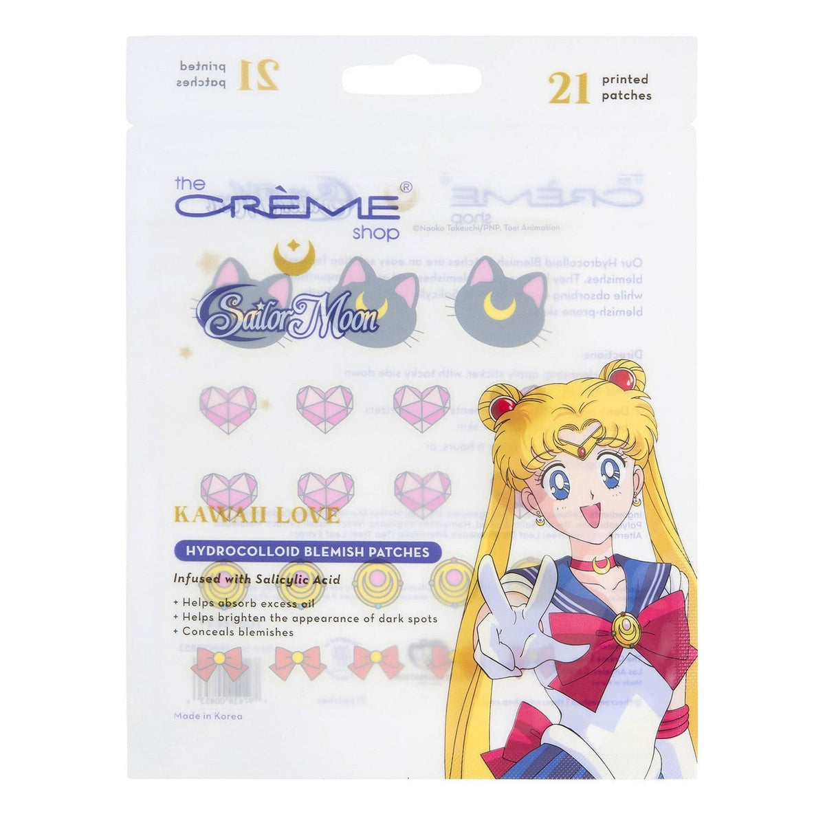 The Crème Shop Sailor Moon Kawaii Love Hydrocolloid Blemish Patches
