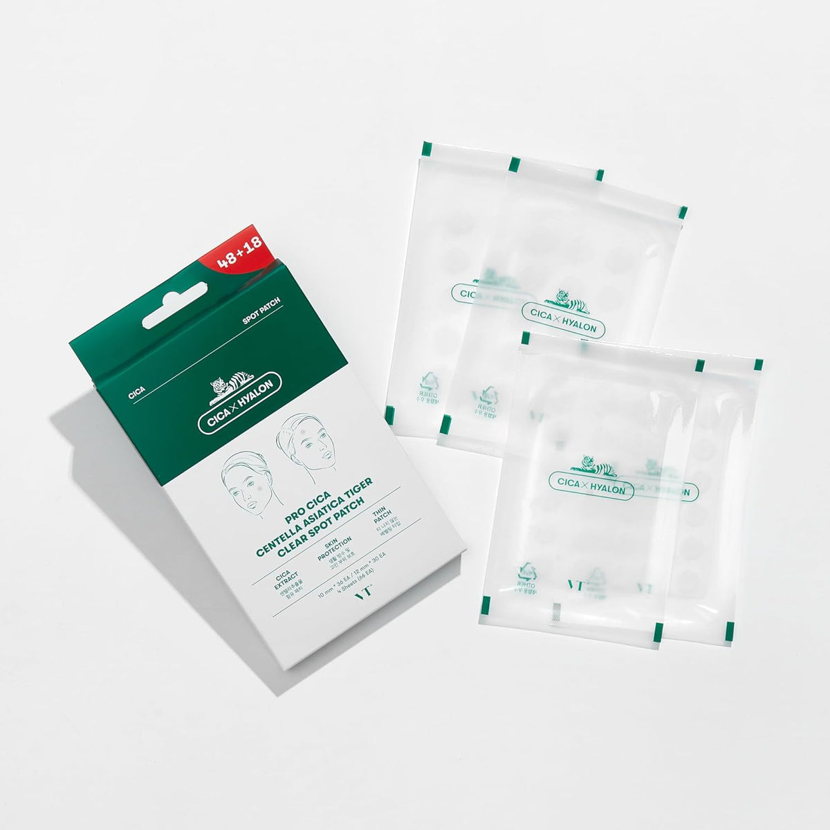 VT Cosmetics CicaxHyalon Pro Cica Centella Asiatica Tiger Clear Spot Patch