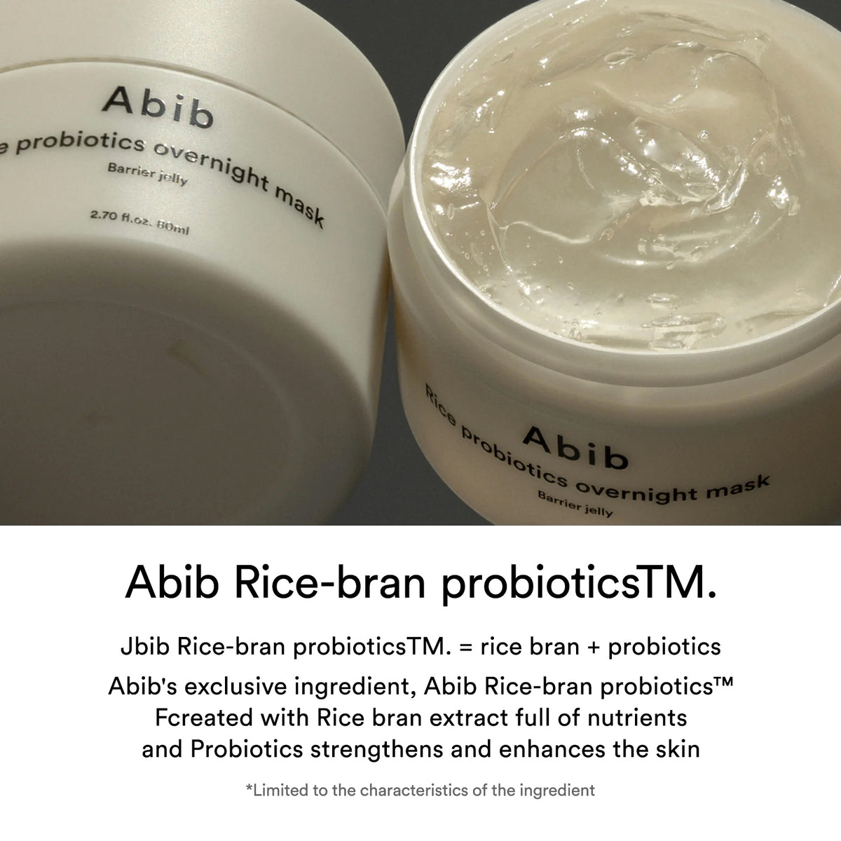 Abib Rice Probiotics Overnight Mask Barrier Jelly Beauty Abib