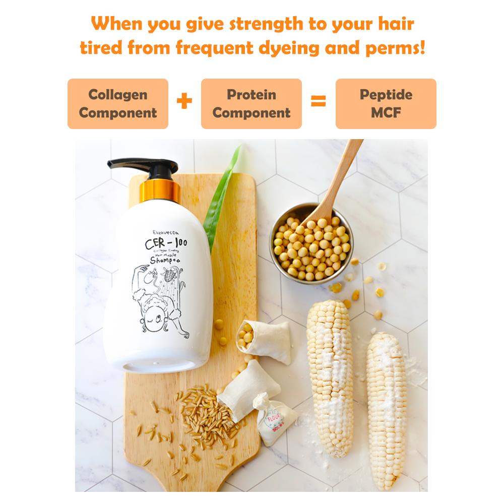 Elizavecca CER-100 Collagen Coating Hair Muscle Shampoo Beauty Elizavecca