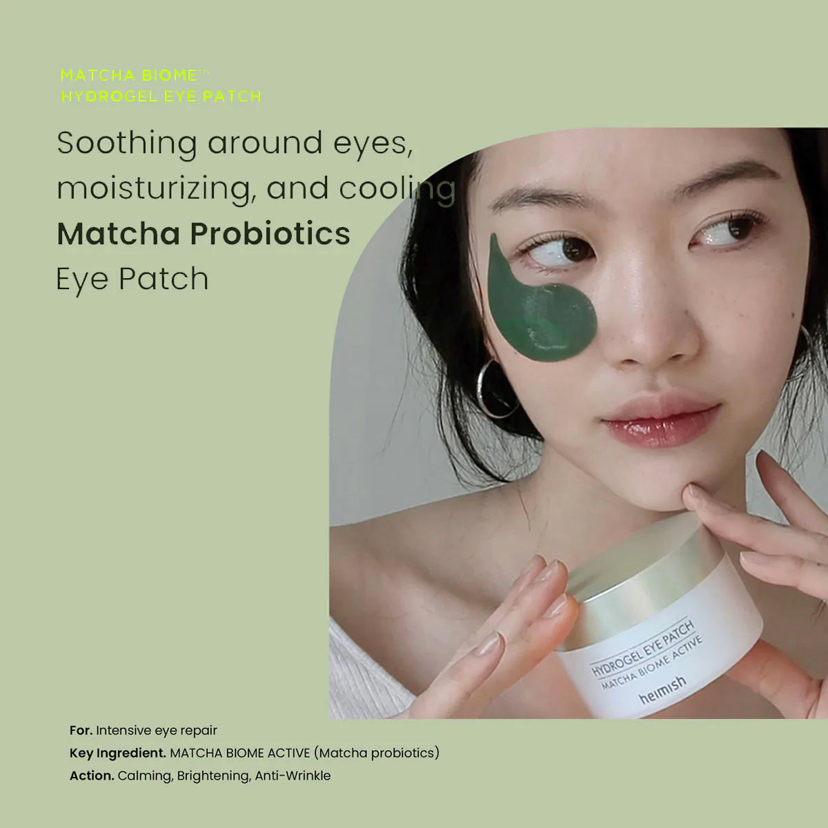 Heimish Hydrogel Eye Patch Matcha Biome Beauty Heimish