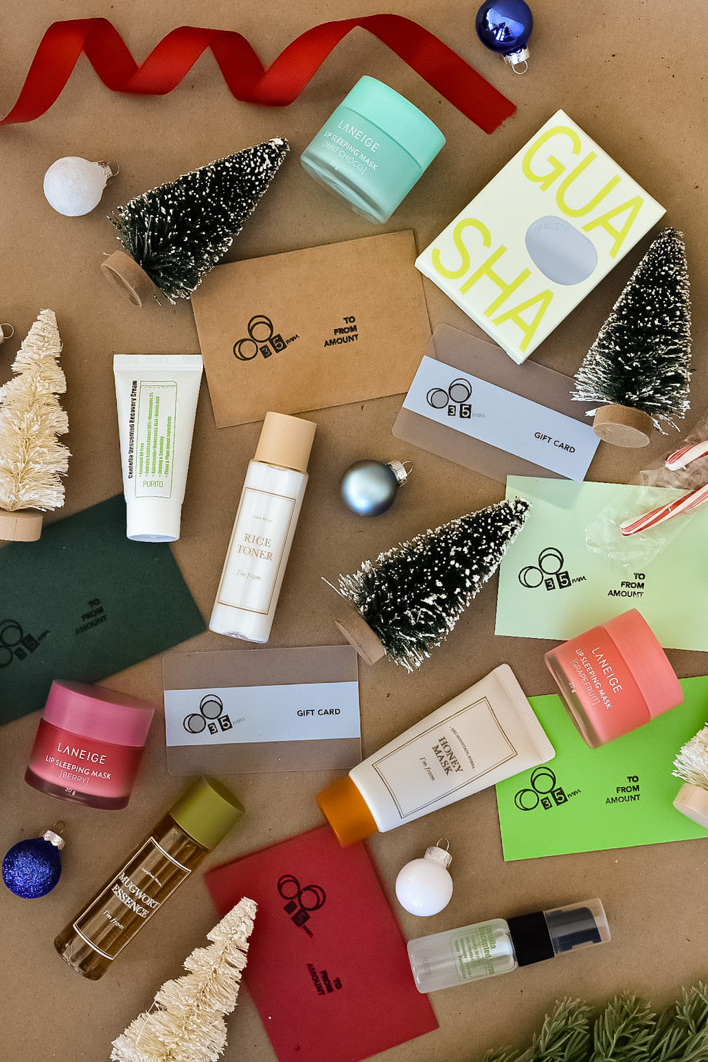 Trinkets from oo35mm store for holiday celebrations