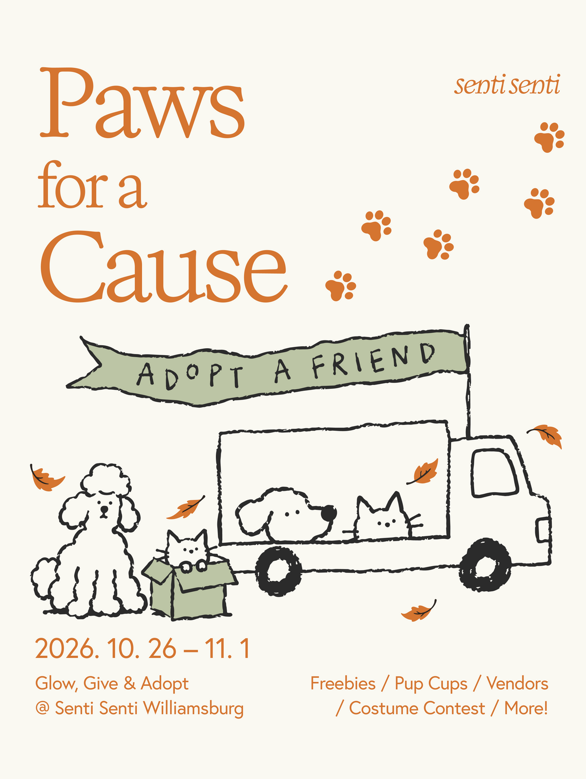 Paws for a Cause: Glow, Give & Adopt!