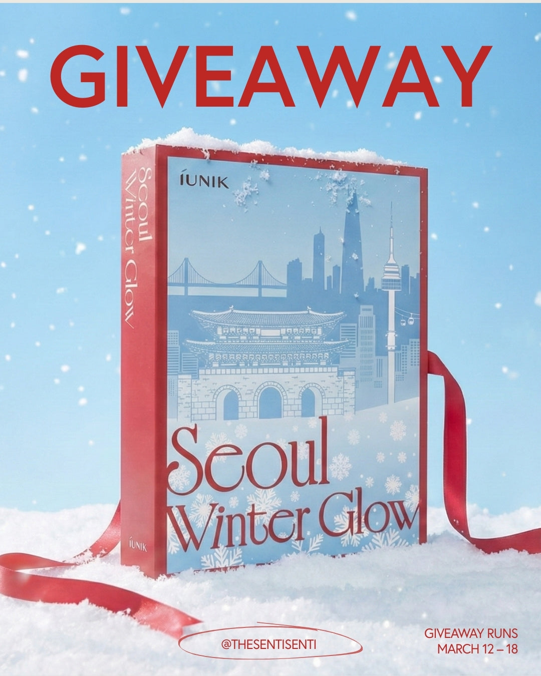 iUNIK x Senti Senti Seoul Winter Glow PR Box Giveaway