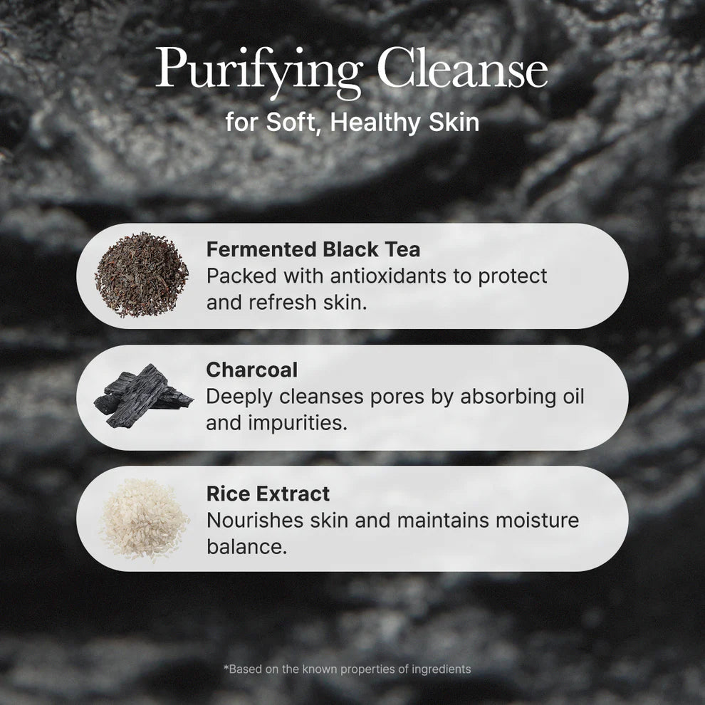 Arencia Black Tea Rice Mochi Cleanser