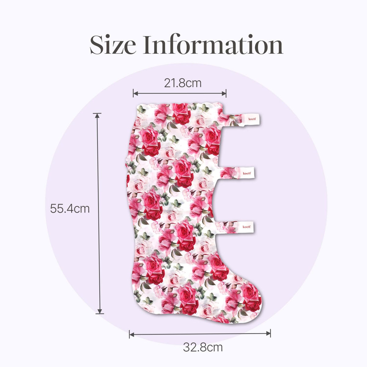 KOELF Rose Petal Satin Leg Mask