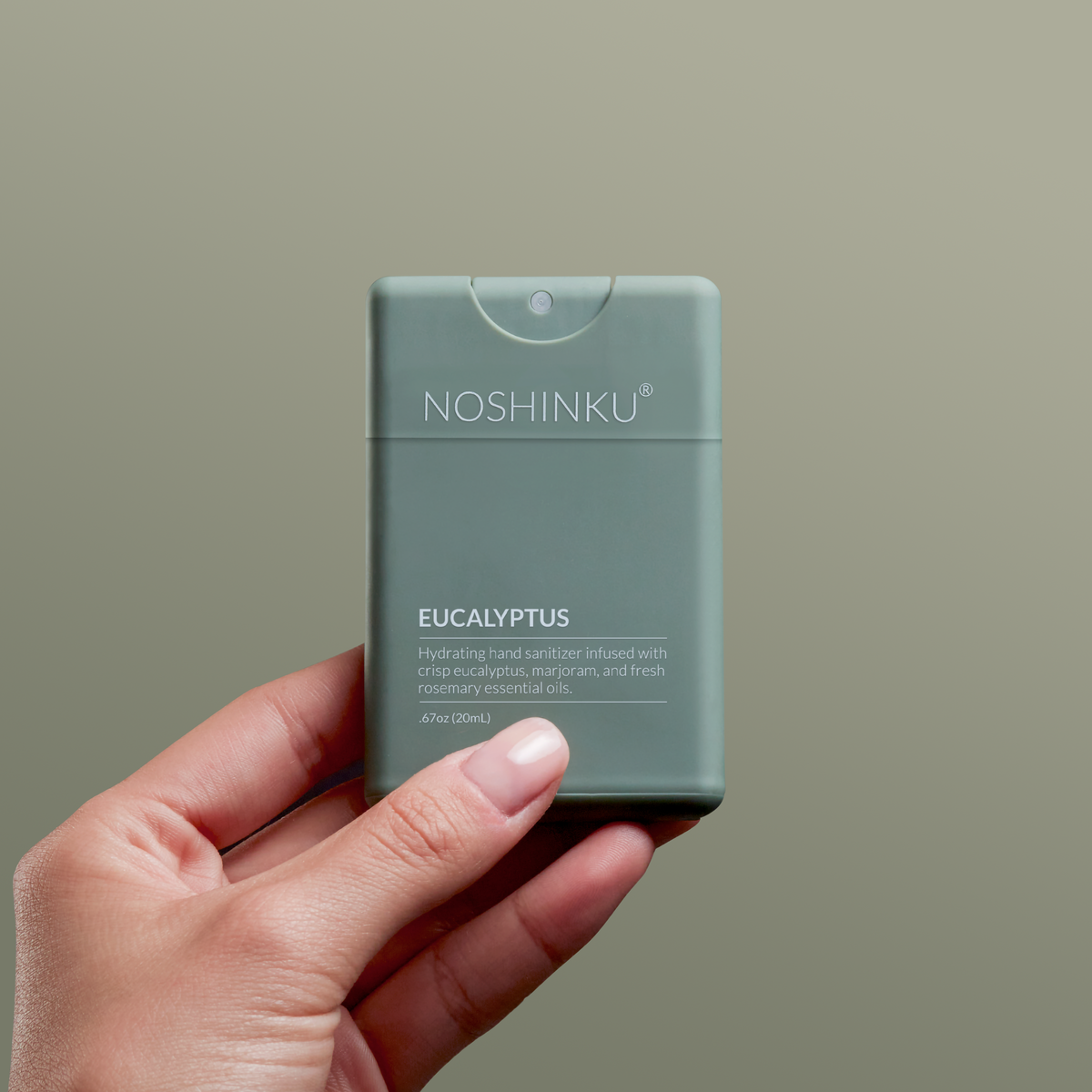 Noshinku Refillable Eucalyptus Moisturizing Pocket Hand Sanitizer