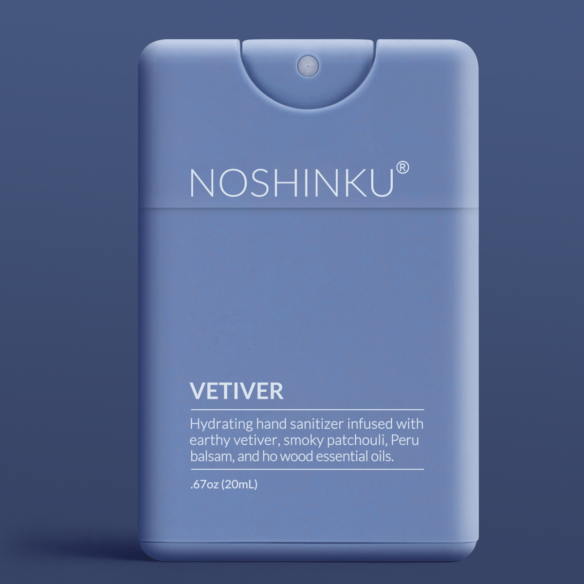Noshinku Refillable Vetiver Patchouli Hydrating Pocket Hand Sanitizer