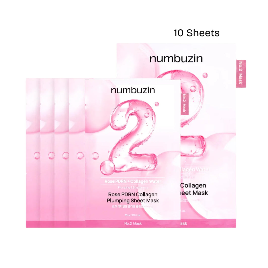 Numbuzin No.2 Rose PDRN Collagen Plumping Sheet Mask