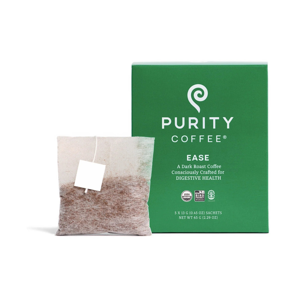 Purity Coffee Organic Mold Free Dark Roast Coffee Sachets