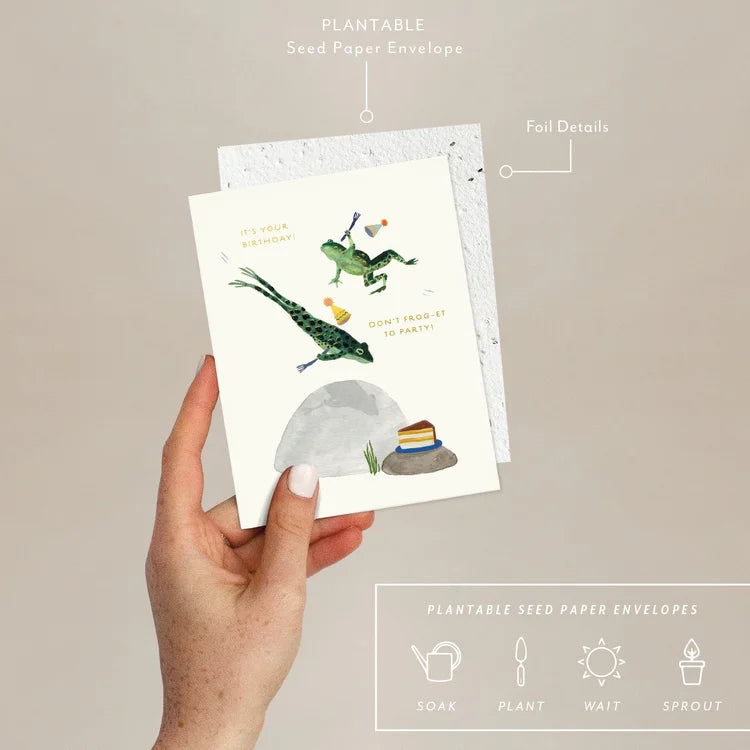 Party Frogs - Birthday Card