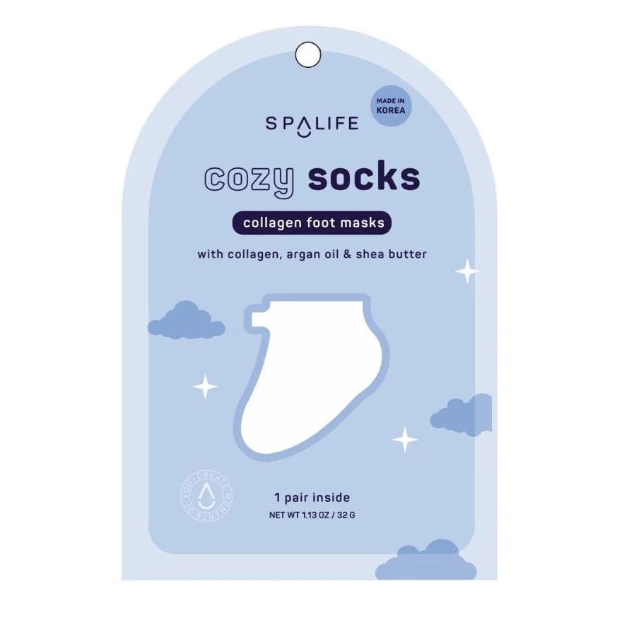 SpaLife Cozy Socks Collagen Foot Mask