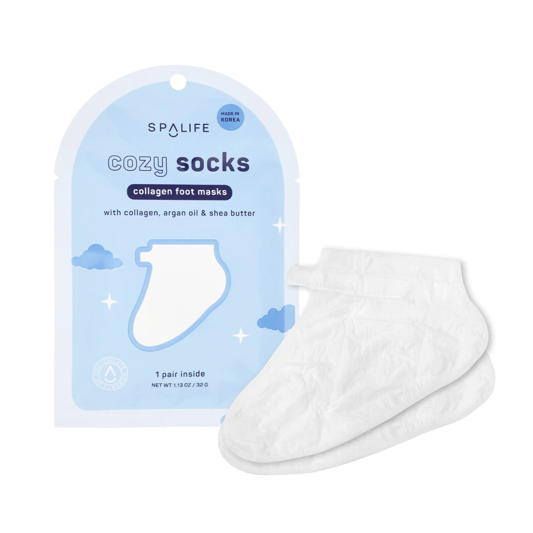 SpaLife Cozy Socks Collagen Foot Mask