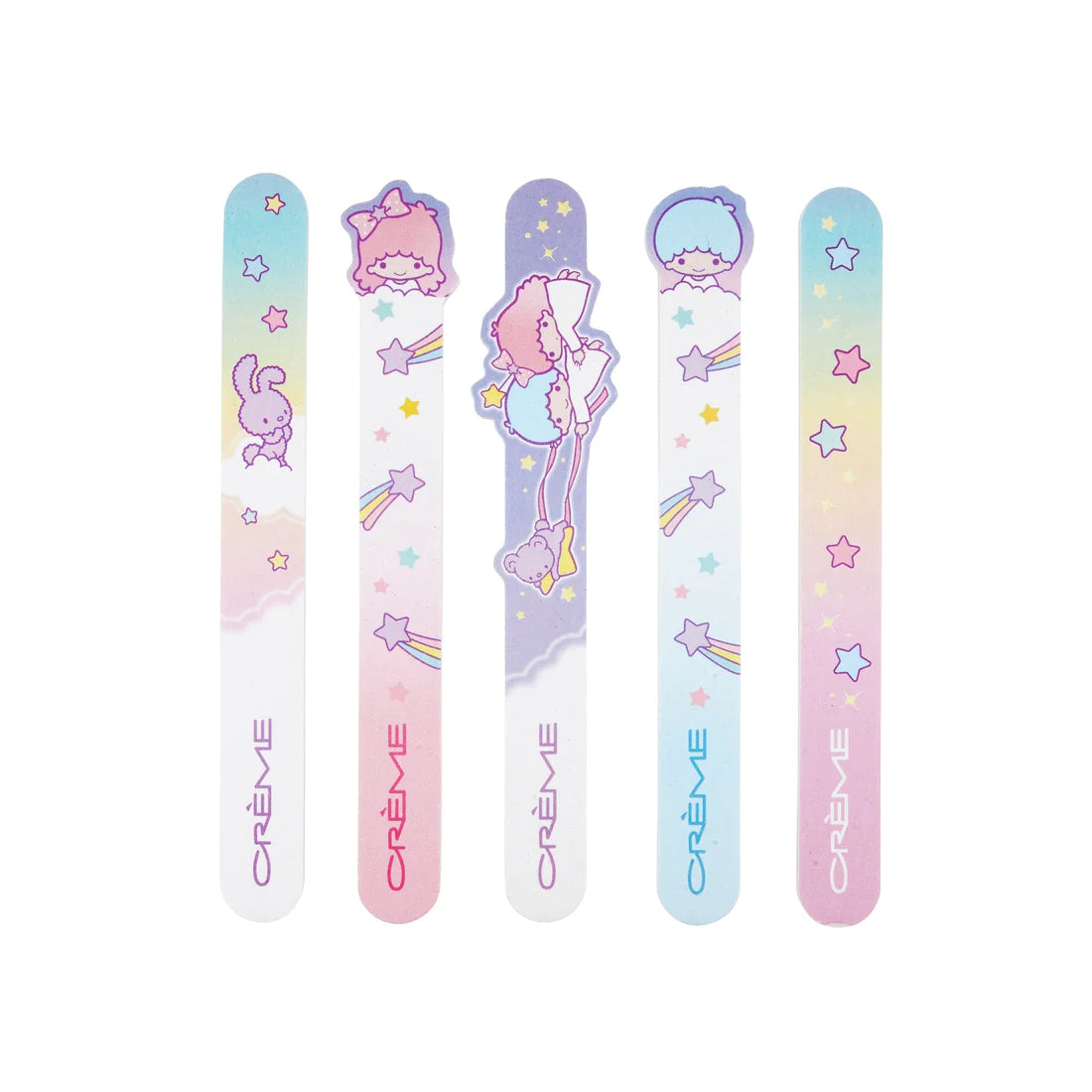 The Crème Shop x Sanrio Little Twin Stars Easy Shape Nail File Set of 5 Beauty The Creme Shop   