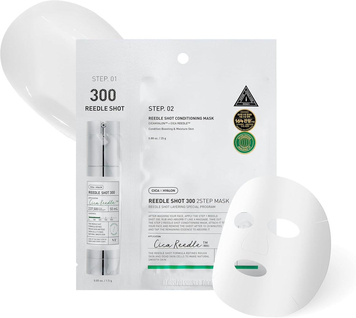 VT Cosmetics Mild Reedle Shot 300 2Step Mask