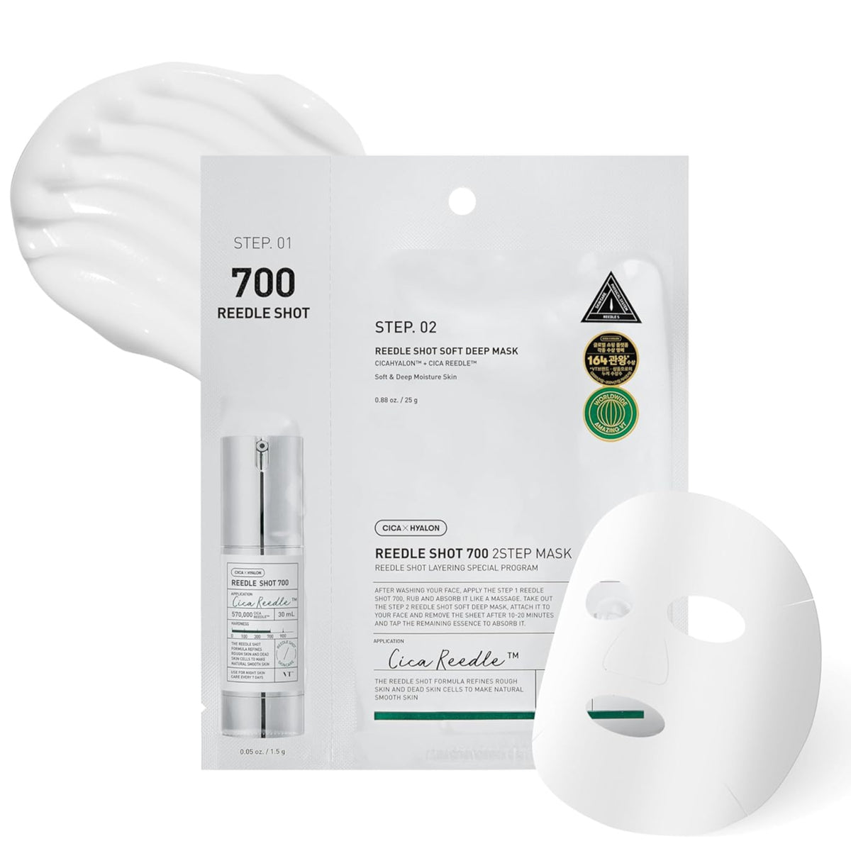 VT Cosmetics Mild Reedle Shot 700 2Step Mask