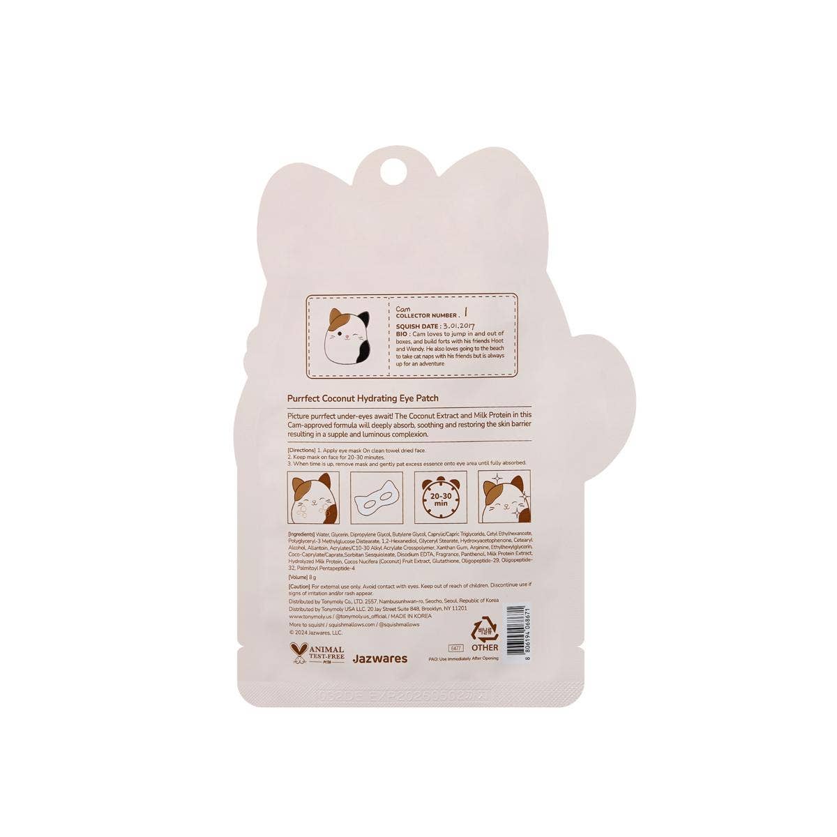 Squishmallows x TonyMoly Eye Masks