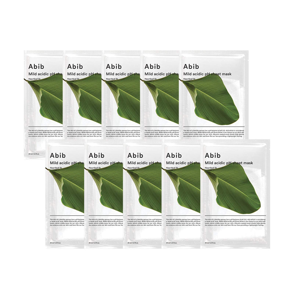 Abib Mild Acidic pH Sheet Mask Heartleaf Fit