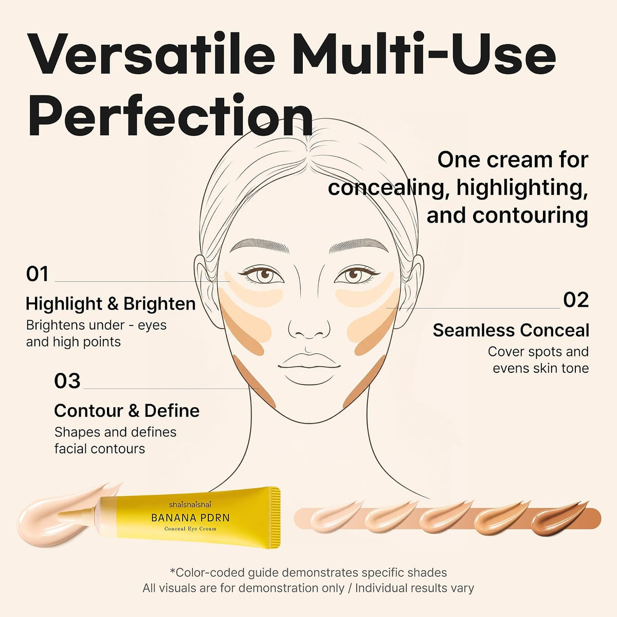 shaishaishai Banana PDRN Conceal Eye Cream