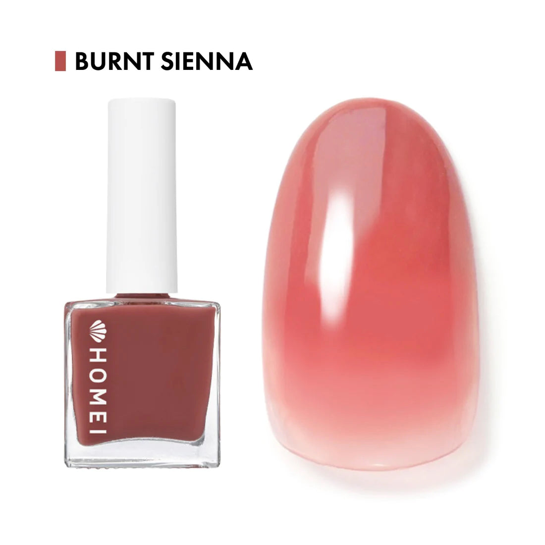 HOMEI 12 Free Nail Hardener Burnt Sienna Nail Polishes Homei   