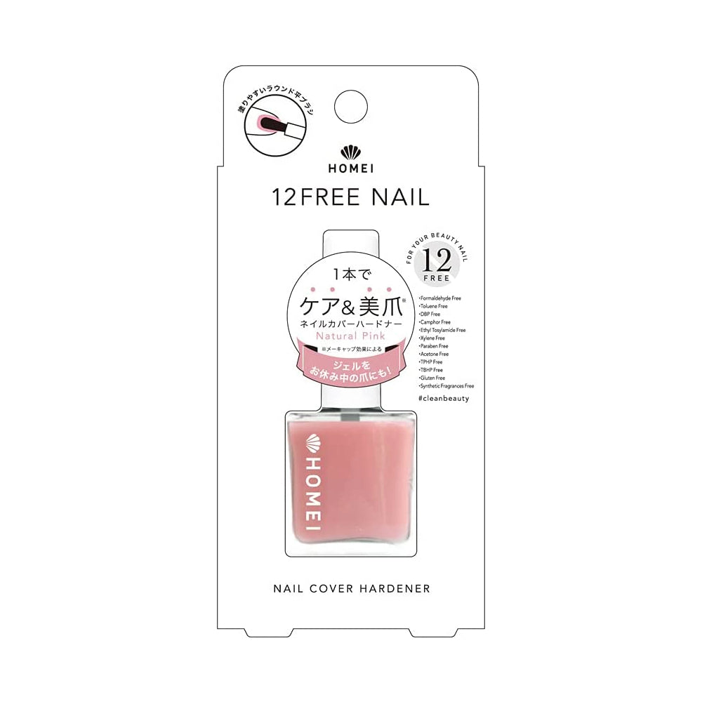 HOMEI 12 Free Nail Hardener Natural Pink Nail Polishes Homei   