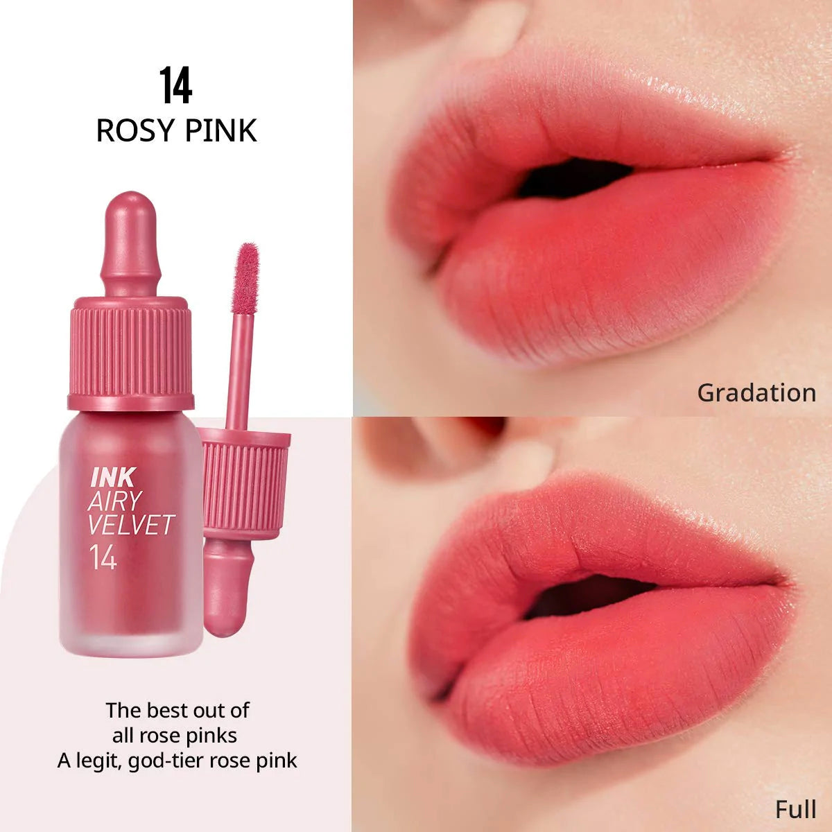 Peripera Ink the Velvet 14 Rosy Pink Health & Beauty Peripera   
