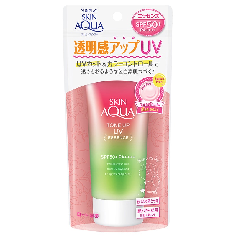 Rohto Skin Aqua Tone Up Essence Happiness Aura Beauty Rohto   